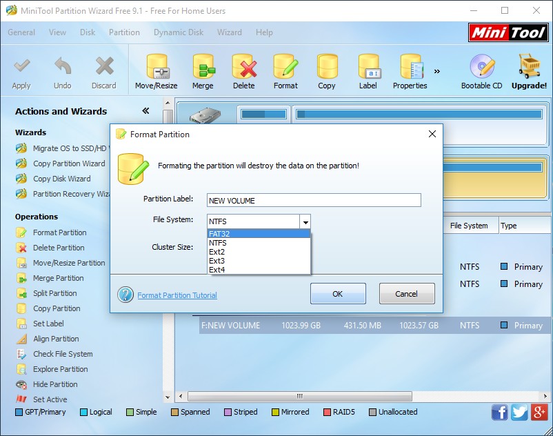format external hard drive windows 7 ntfs