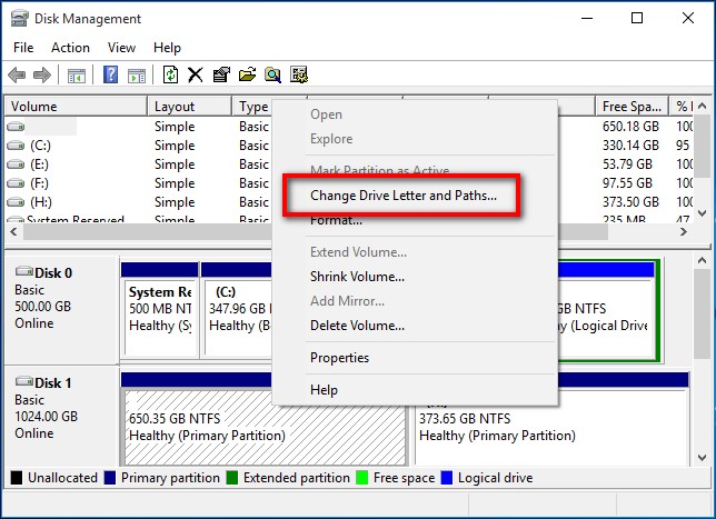 missing partition windows 10